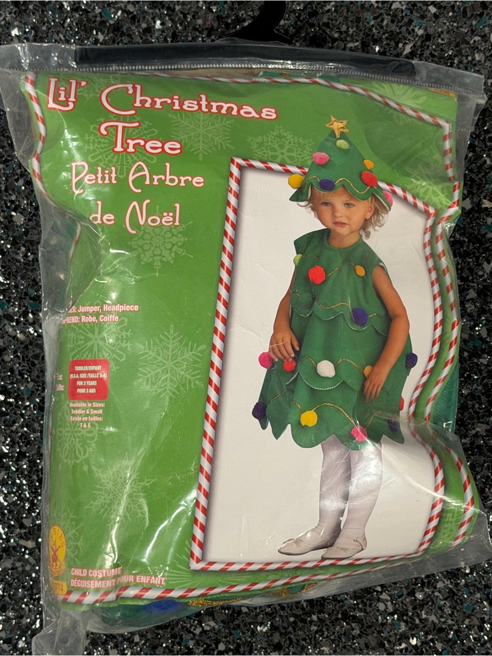 Rubies Lil Christmas Tree Costume Kids Unisex Children's Toddler Small 3 Years